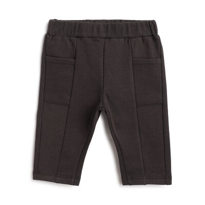 Boys Grey Solid Trousers