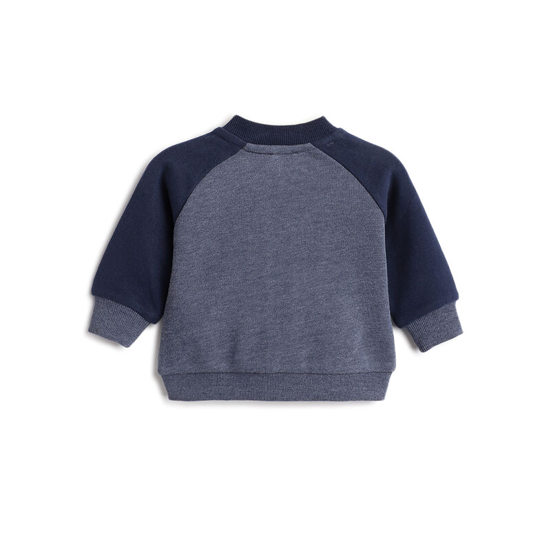 Boys Grey Printed Sweatshirt image number 1