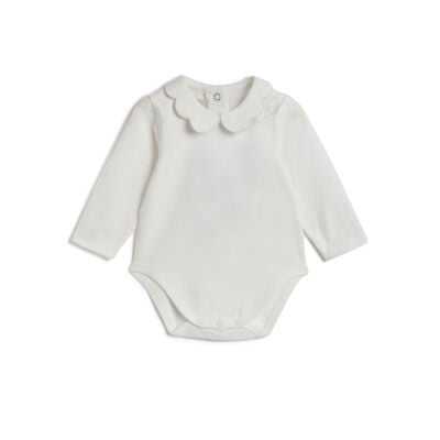 Girls Plain Solid Bodysuit