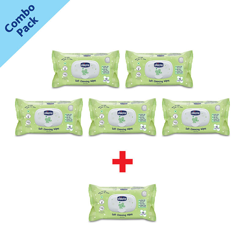 Chicco BM Wipes FlipTop 72Pcs (5 + 1 Free) image number null