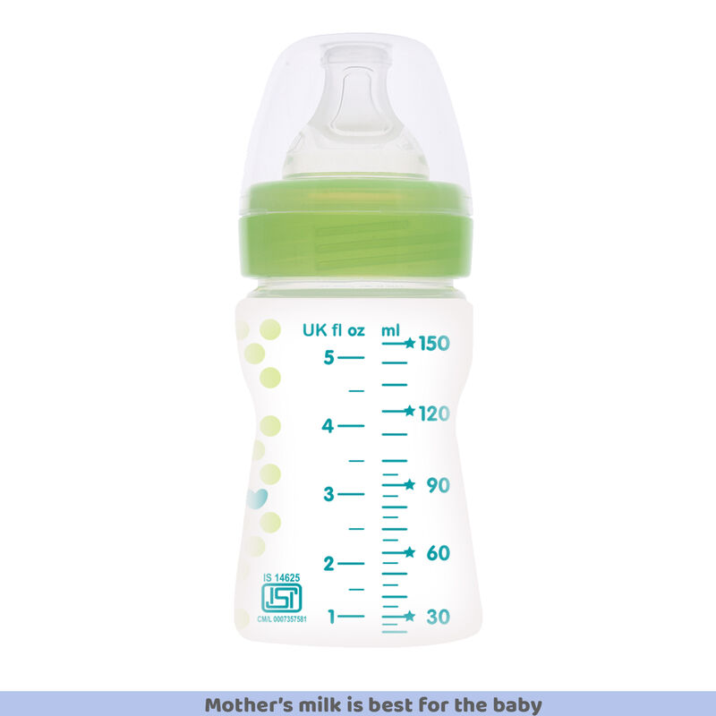 Well-Being Feeding Bottle (150ml, Slow) (Green) image number 2
