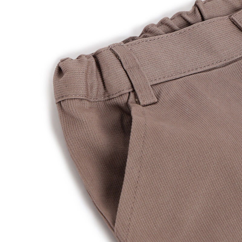 Boys Medium Brown Solid Trousers image number 3