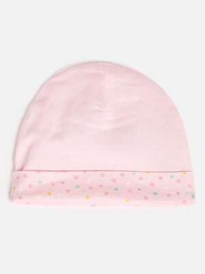 Infants Light Pink Cotton Cap