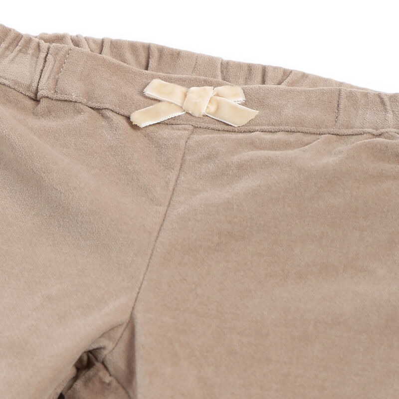 Girls Medium Brown Solid Trousers image number 2