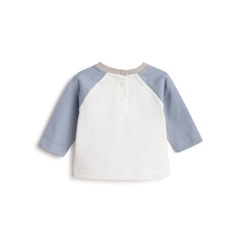 Boys White Graphic Printed Long Sleeve T- Shirt image number 1