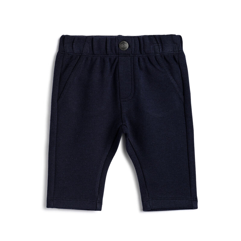 Boys Dark Blue Solid Trousers image number 0