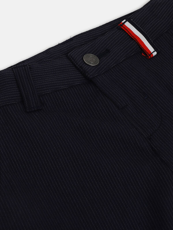 Boys Medium Blue Long Knitted Trouser image number null