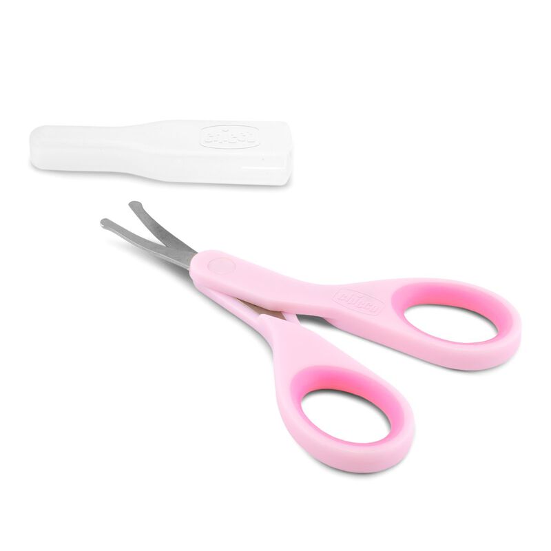 Combo- Brush and Comb Pink + Baby Nail Scissors Pink image number null