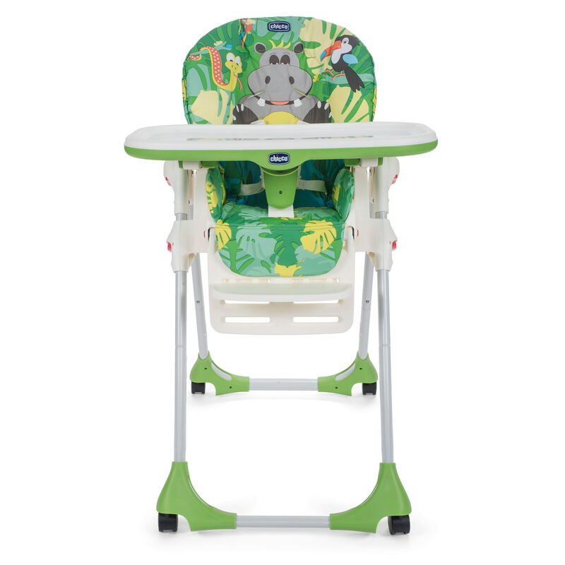 Polly Easy Highchair (Happy Jungle, Green) image number null