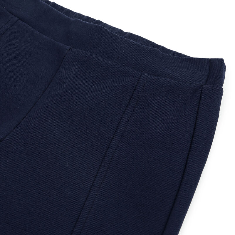 Girls Navy Solid Leggings image number 2