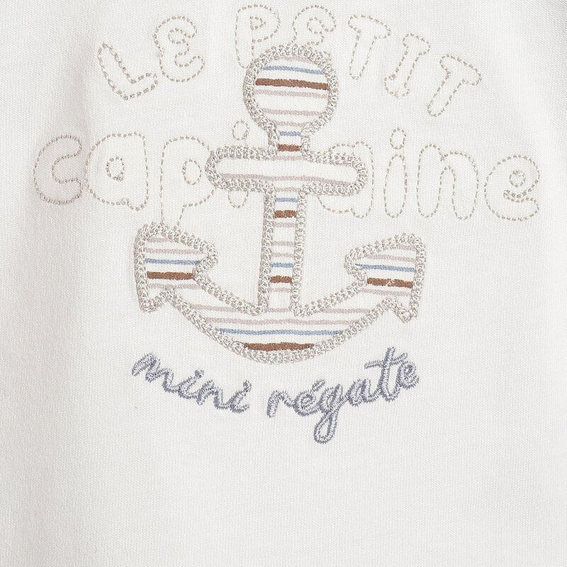 Boys White Graphic Printed Long Sleeve T- Shirt image number 4