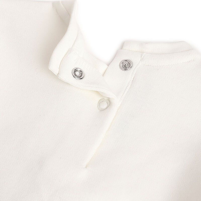 Girls White and Grey Embellished Shirt with Long Trouser image number 5