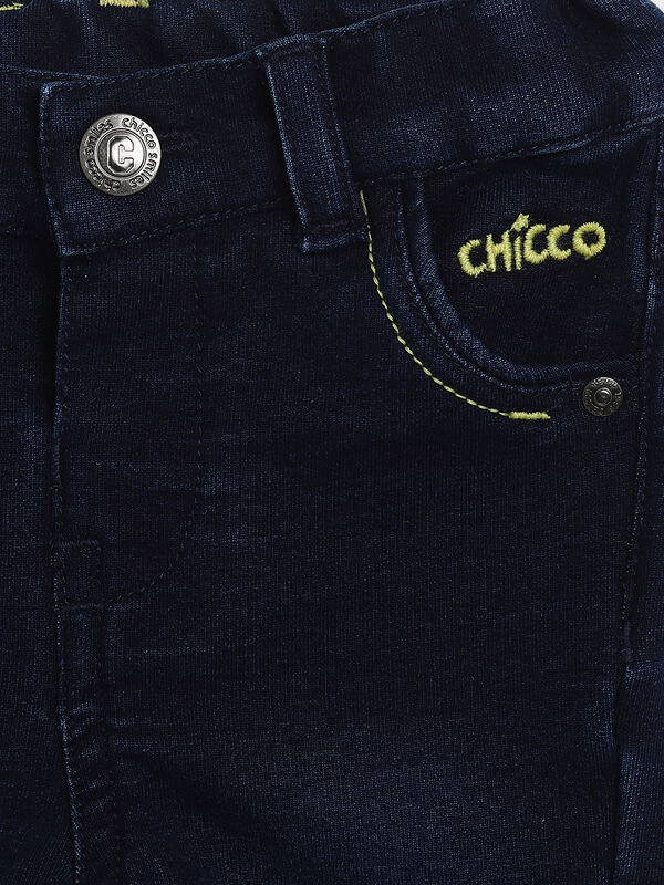 Boys Dark Blue Long Knitted Trouser image number null