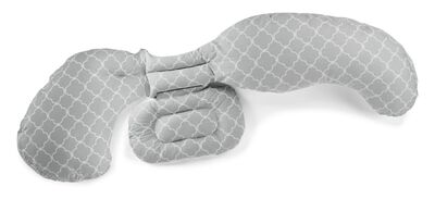 Boppy Total Body Pregnancy Pillow (Glacier, Grey)