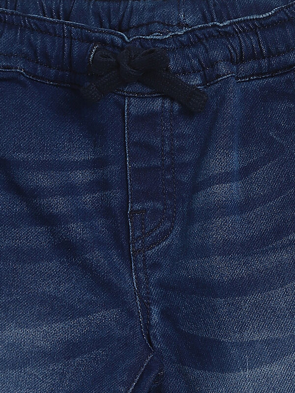 Boys Medium Blue Knitted Long Trouser image number null