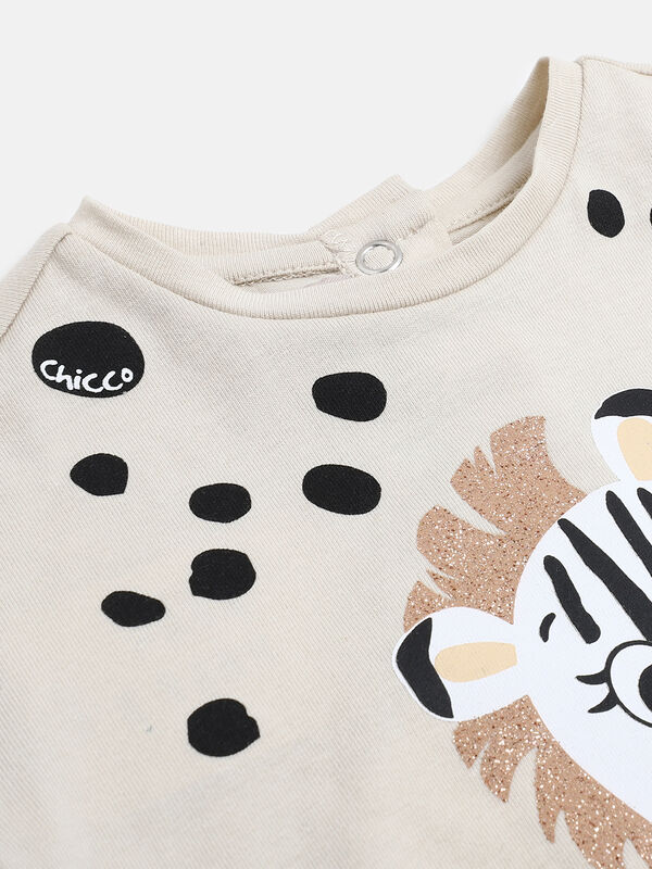 Girls Light Natural Long Sleeve T-shirt with Legging image number null