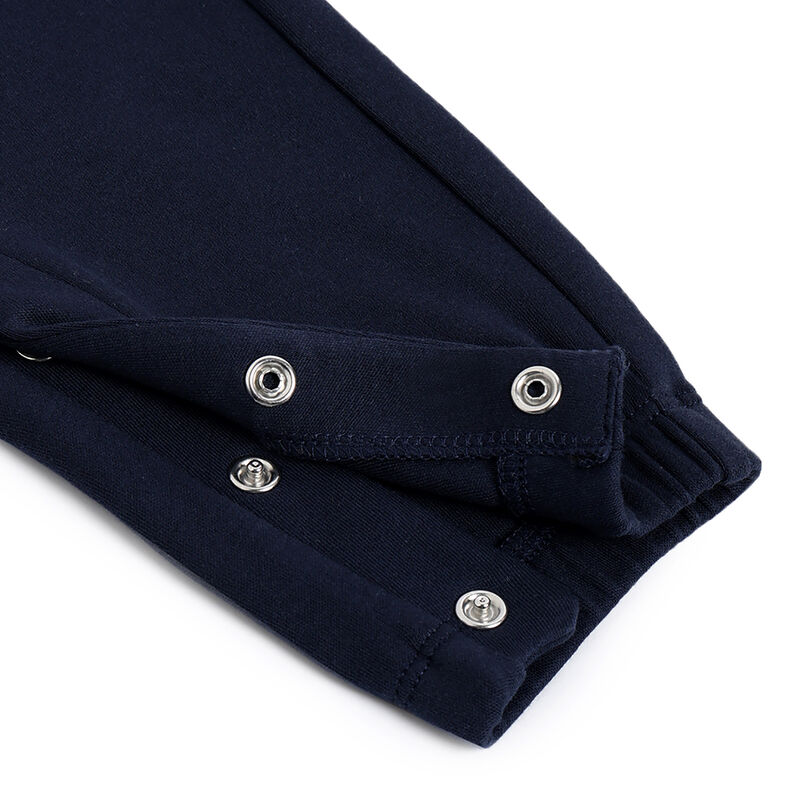 Boys Navy Applique Long Dungaree image number 3