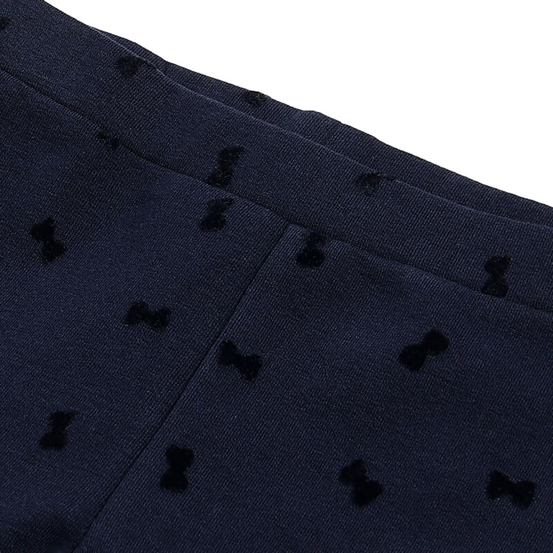 Girls Navy Printed Leggings image number 2