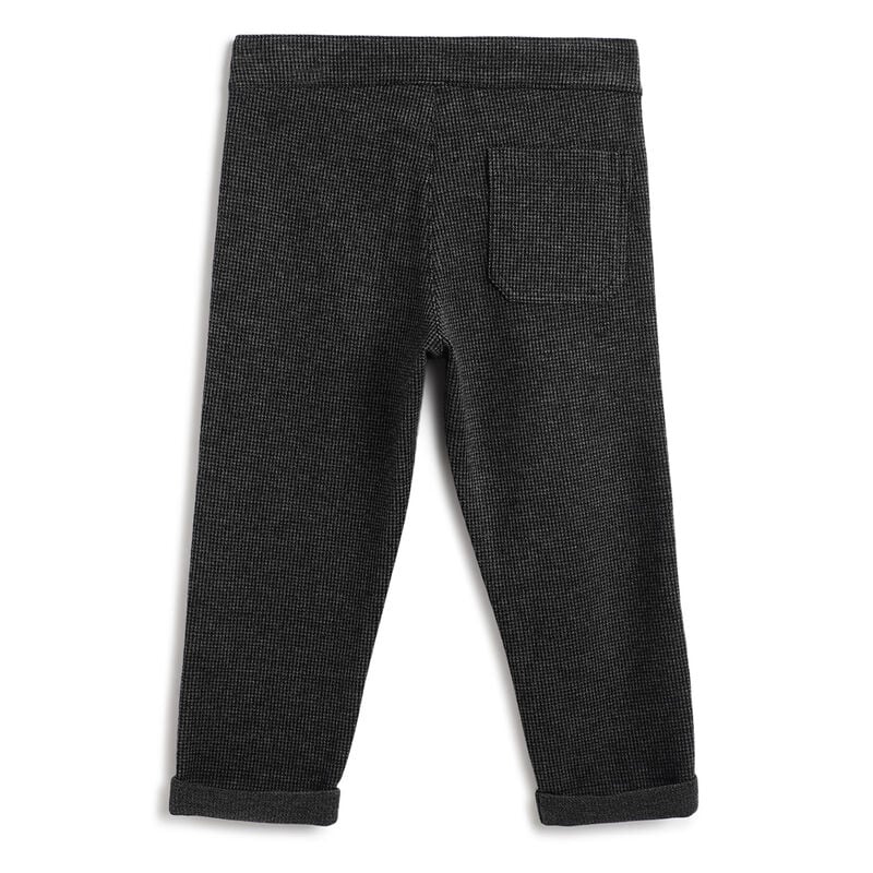 Boys Dark Grey Solid Trousers image number 1