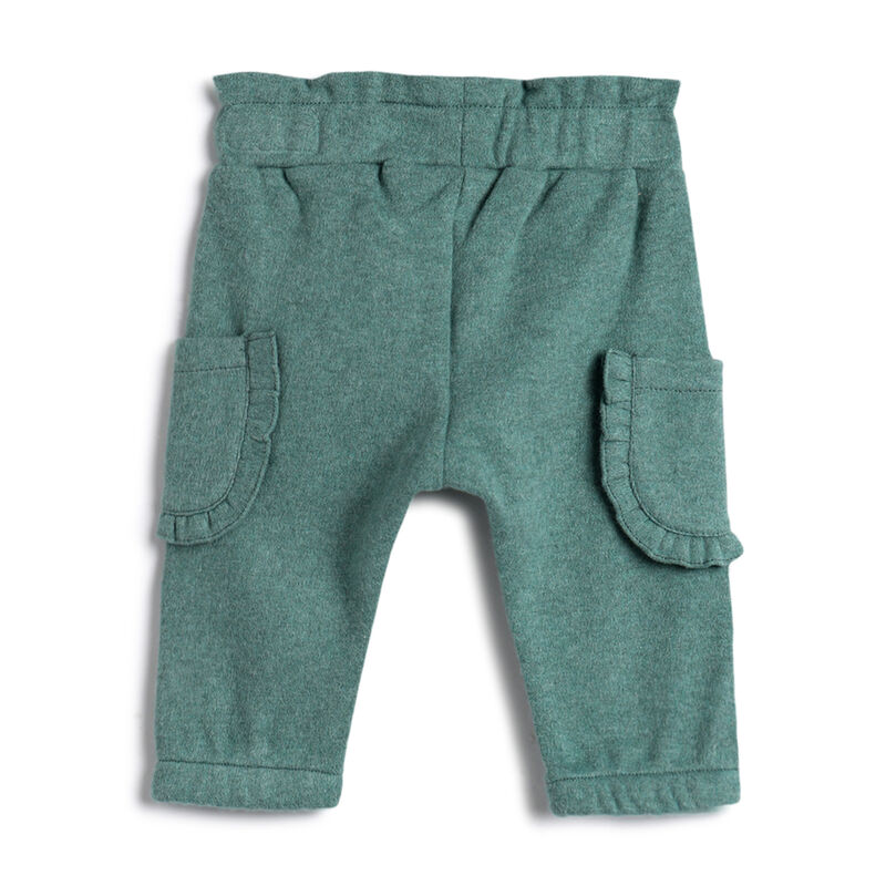 Girls Green Embellished Trousers image number 1