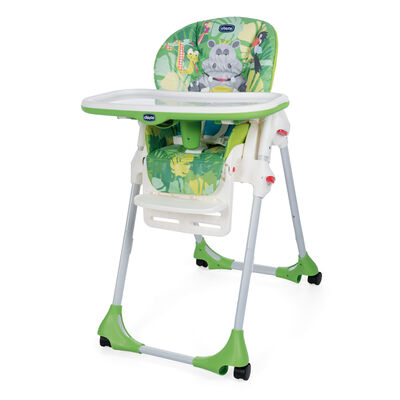 Polly Easy Highchair (Happy Jungle, Green)