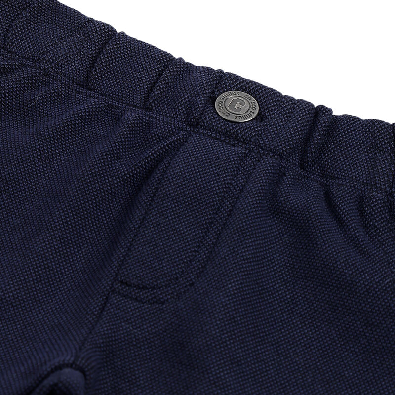 Boys Dark Blue Solid Trousers image number 2