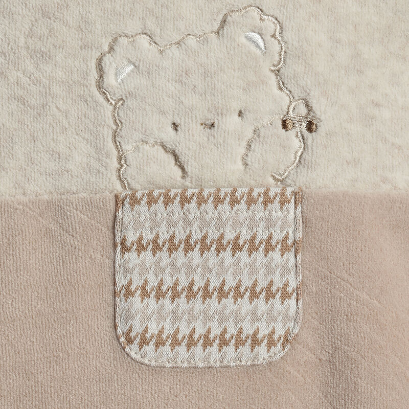 Girls Medium Pink Applique bodysuit with Long Dungaree image number 7