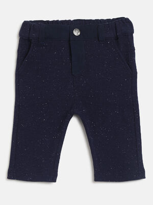 Boys Medium Blue Long Knitted Trouser