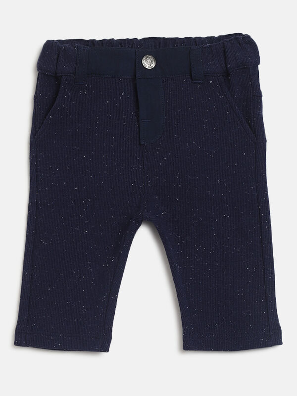Boys Medium Blue Long Knitted Trouser image number null