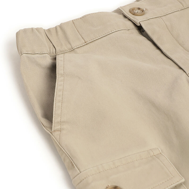 Boys Beige Solid Trousers image number 3
