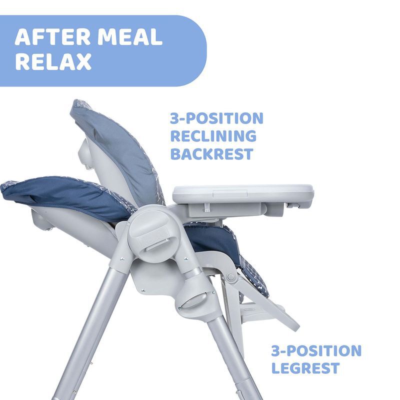 Polly Easy Highchair (Pinguin, Blue) image number 2