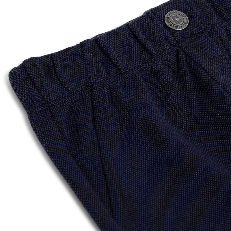 Boys Dark Blue Solid Trousers image number 3