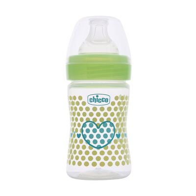 WellBeing Feeding Bottle (150ml, Slow) (Green)