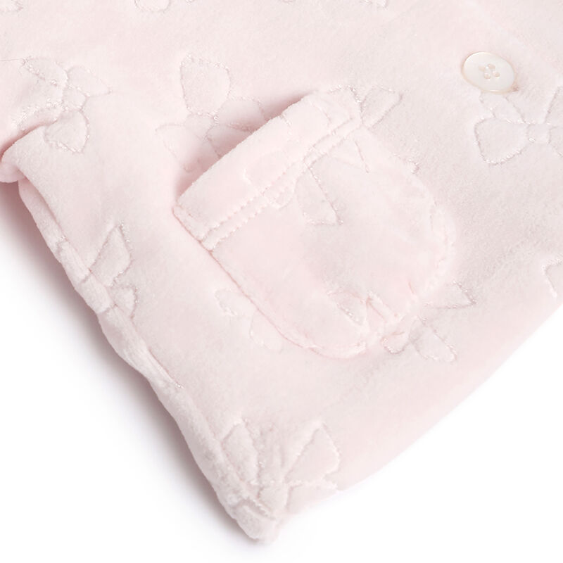 Girls Pink Printed Cardigan image number 4