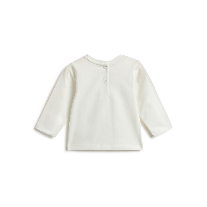 Girls White Printed Long Sleeve T- Shirt image number 1