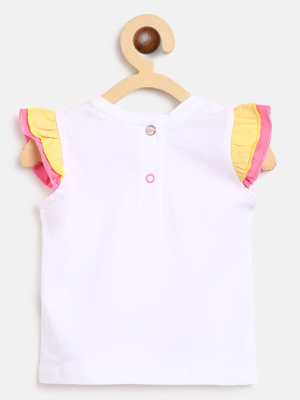Girls Medium Pink T-shirt with Shorts image number null