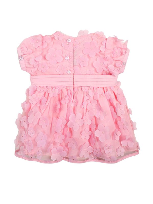 Girls Light Pink Short Sleeve Dress image number 1