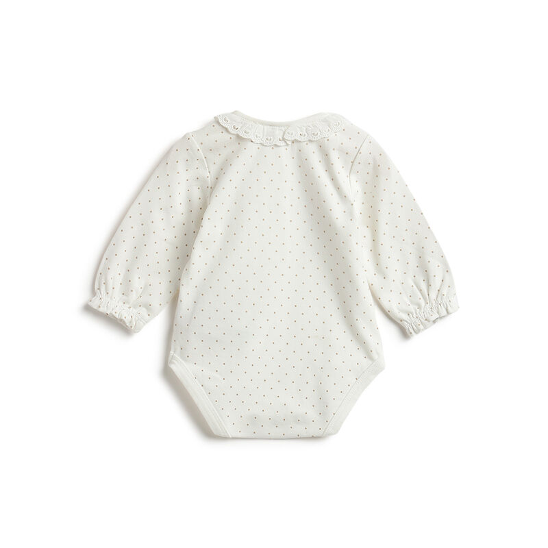 Girls Polka Dot Printed Bodysuit image number 1
