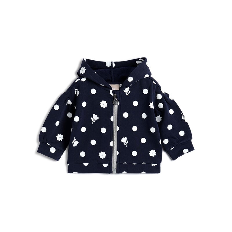 Girls Dark Blue Printed Sweatshirt image number 0