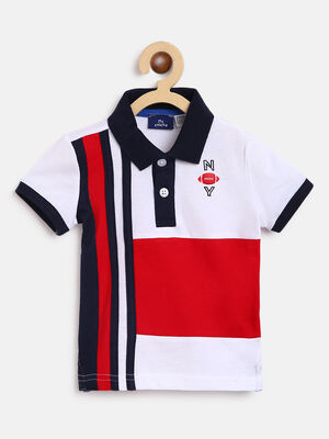 Boys Colorblocked Polo T-Shirt