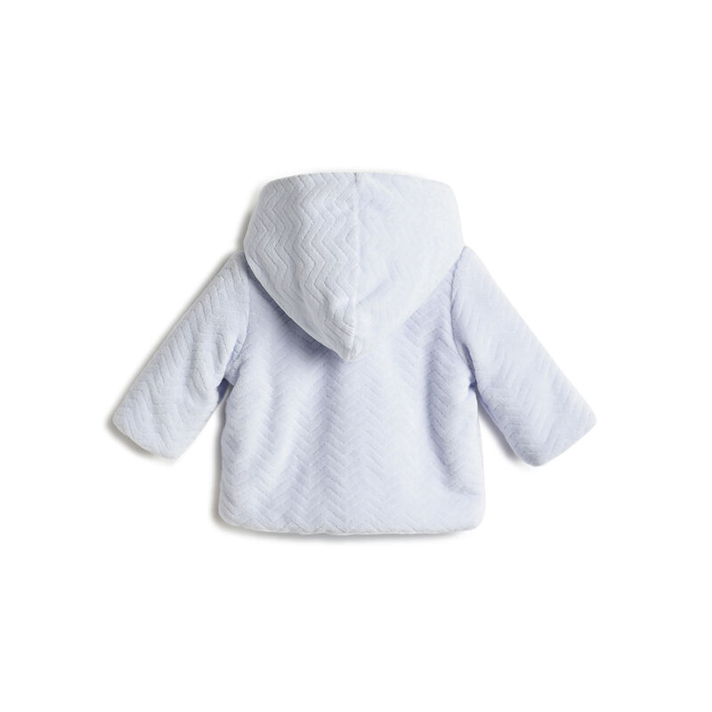 Boys Blue Self Design Jacket image number 2