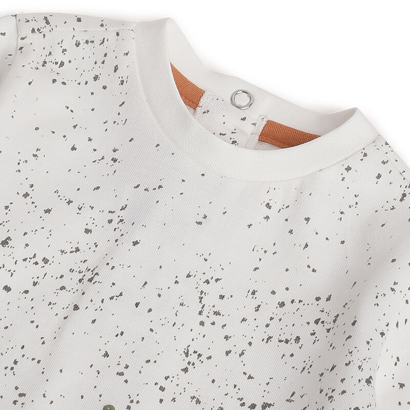 Boys White Typography Printed Long Sleeve T- Shirt image number 2