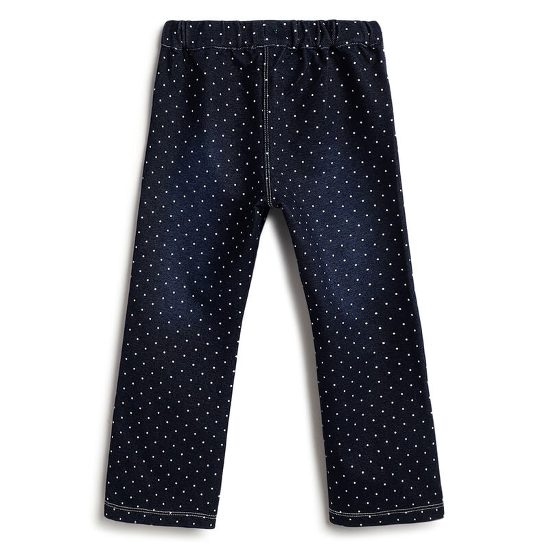 Girls Medium Blue Polka Dot Jeans image number 1