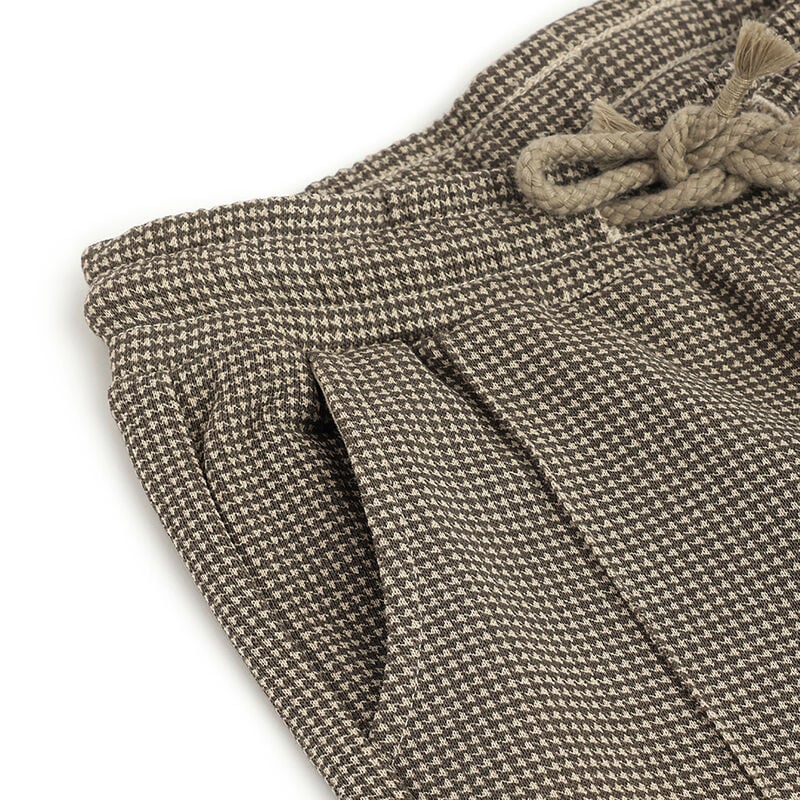 Boys Brown Printed Trousers image number 3