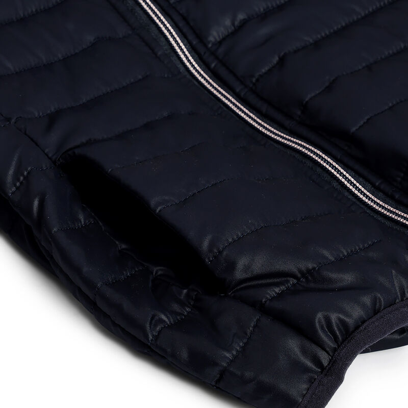 Boys Dark Blue Solid Jacket image number 4