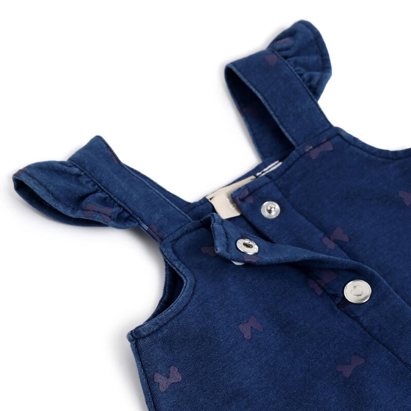 Girls Medium Blue Printed Dress image number 3