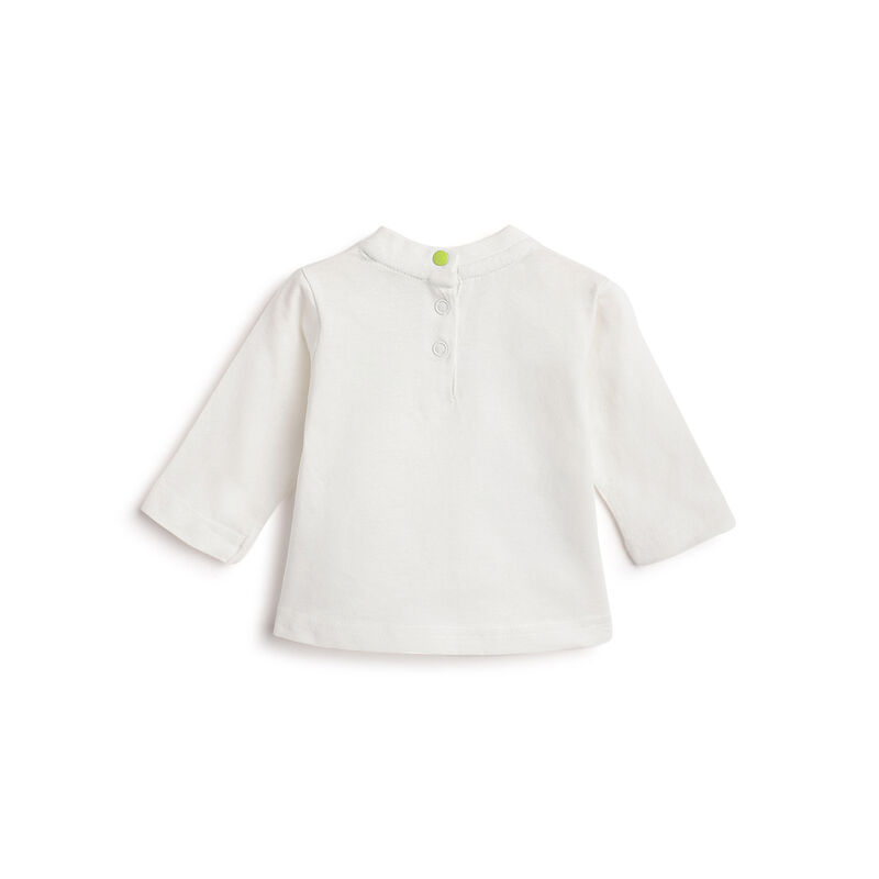 Boys White Typography Printed Long Sleeve T- Shirt image number 1