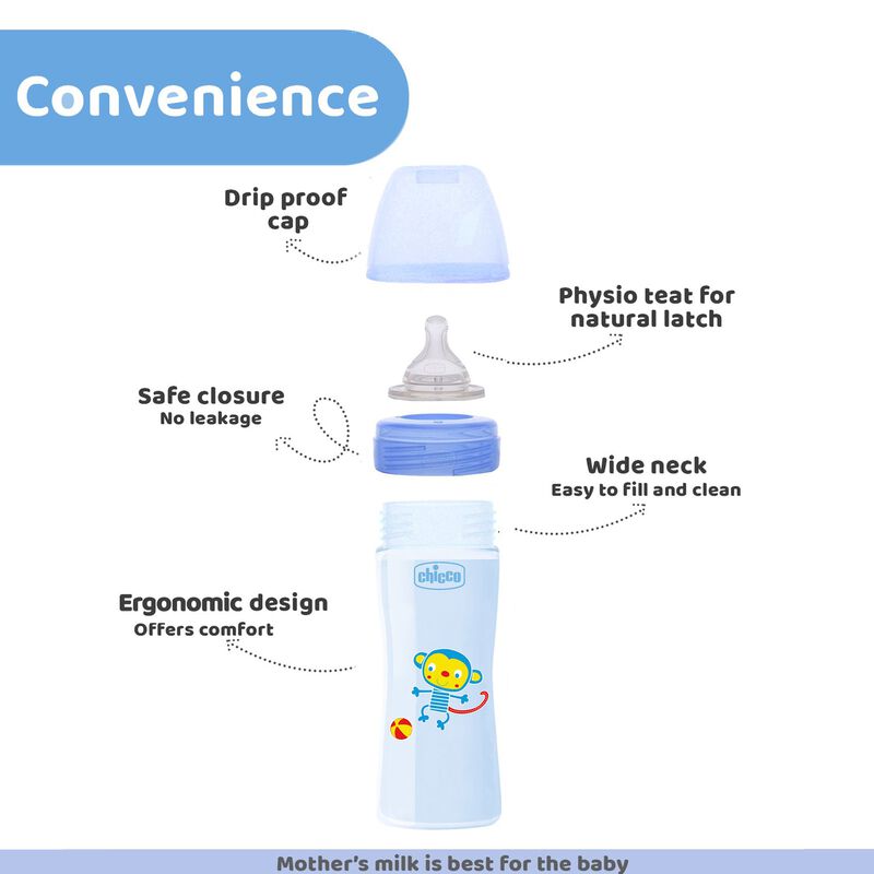 WellBeing Feeding Bottle (330ml, Fast) image number null