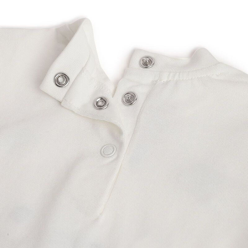 Boys White Applique Long Sleeve T- Shirt image number 3