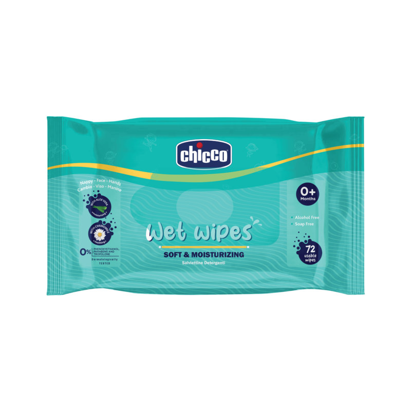 Chicco Wet Wipes Sticker 72 Pcs image number 0
